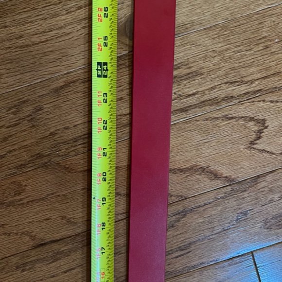 New Vintage Falari Red Leather Belt W Buckle - Picture 10 of 11